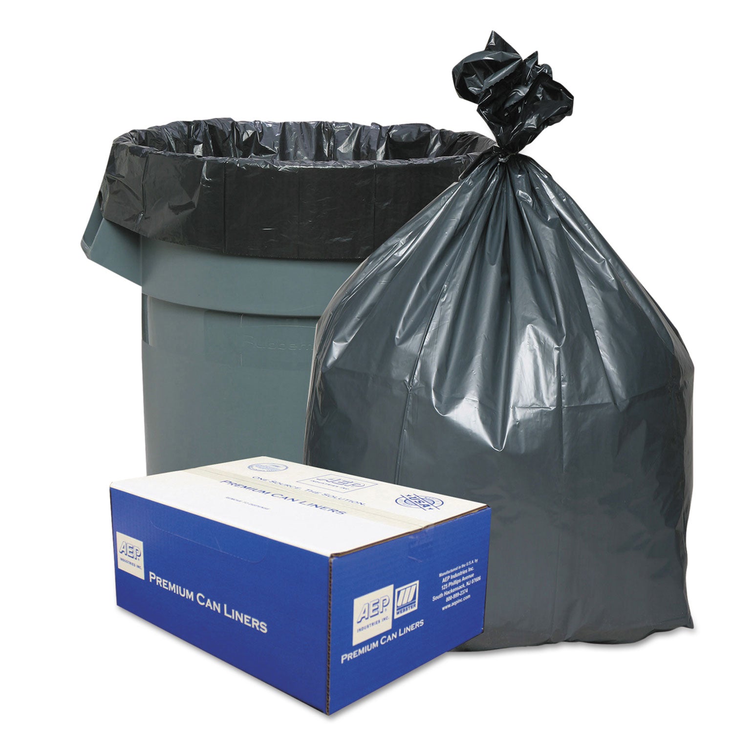 can-liners-60-gal-155-mil-39-x-56-gray-10-bags-roll-5-rolls-carton_wbipla6070 - 1
