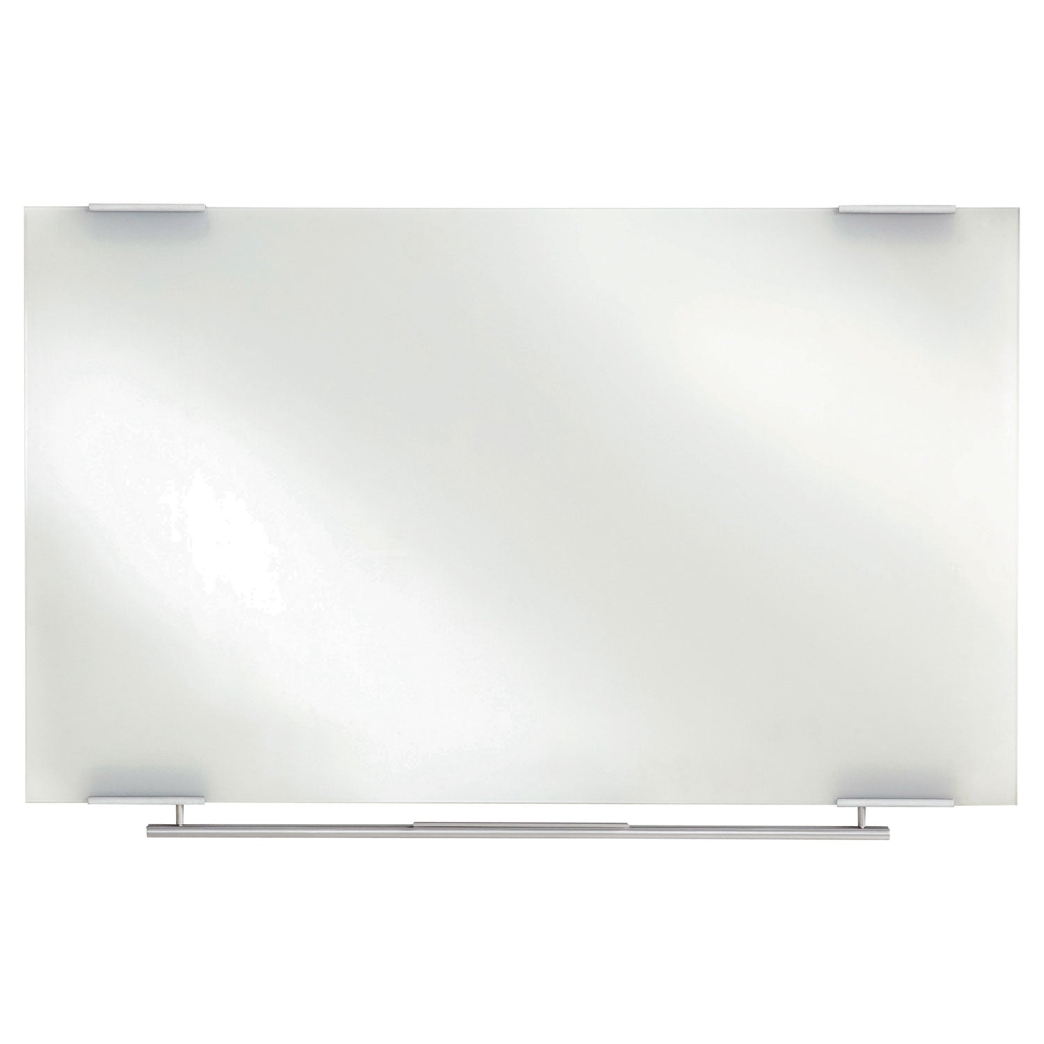 Clarity Glass Dry Erase Board with Aluminum Trim, 60 x 36, White Surface - 