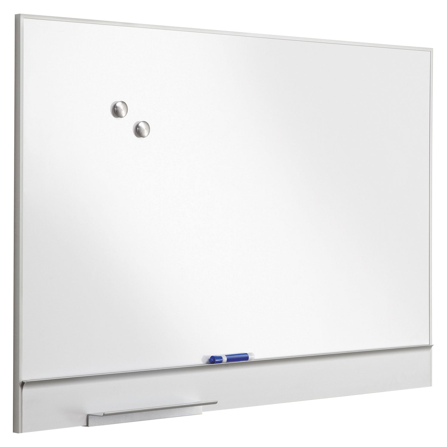 Polarity Magnetic Dry Erase White Board, 48 x 32, White Surface, Silver Aluminum Frame