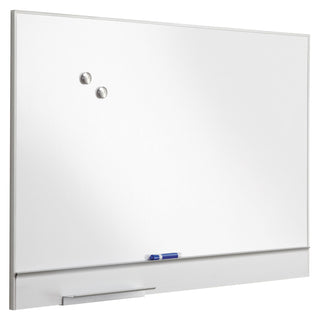 Polarity Magnetic Dry Erase White Board, 48 x 32, White Surface, Silver Aluminum Frame