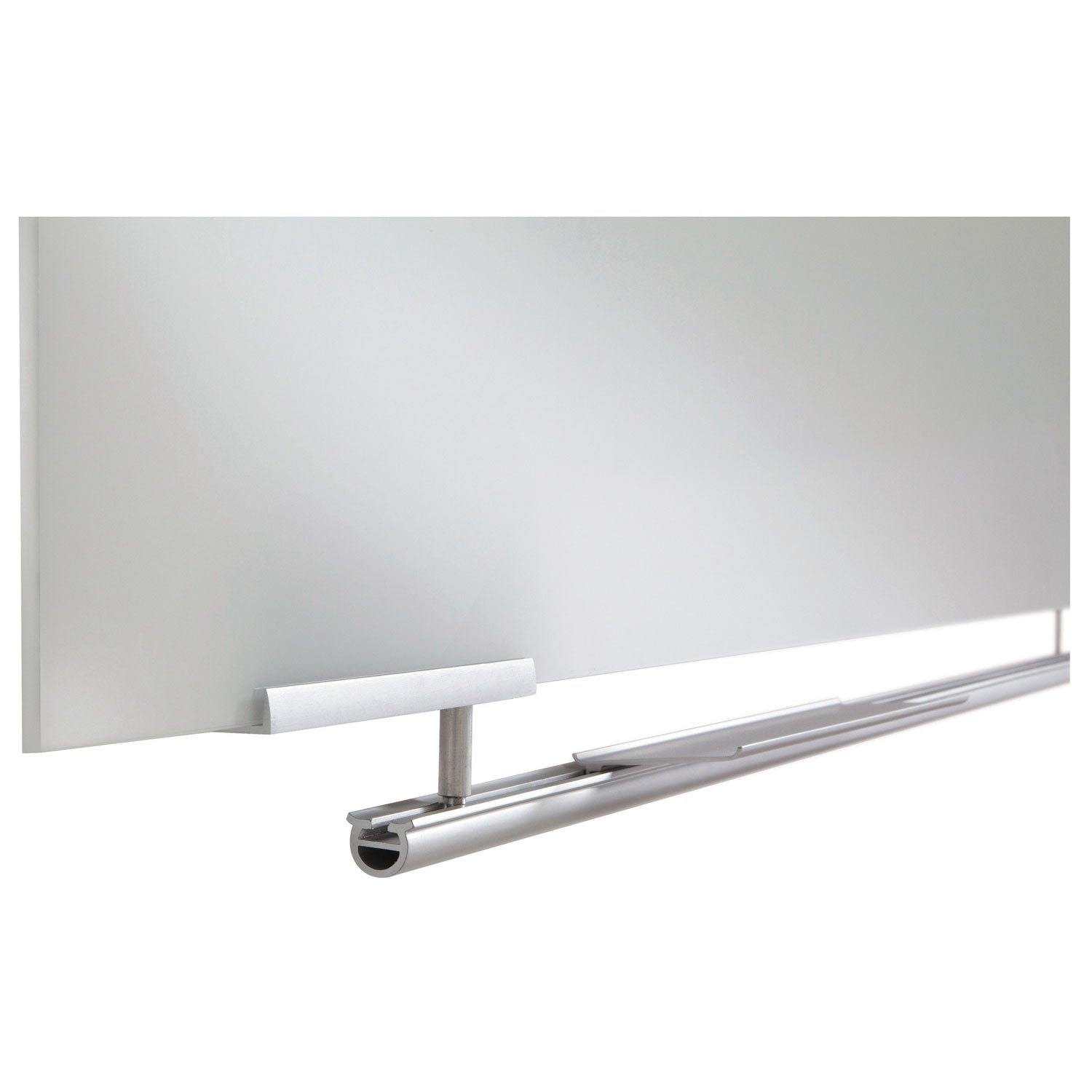 Clarity Glass Dry Erase Board with Aluminum Trim, 48 x 36, White Surface - 