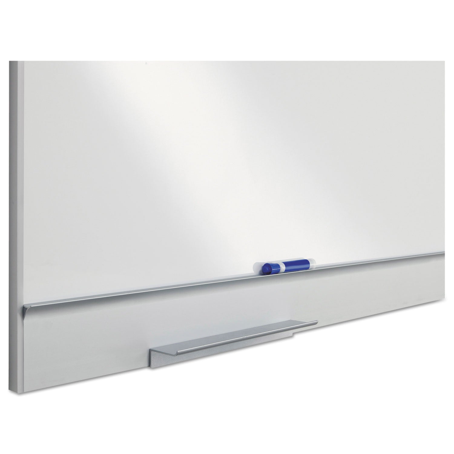 Polarity Magnetic Dry Erase White Board, 72 x 46, White Surface, Silver Aluminum Frame - 