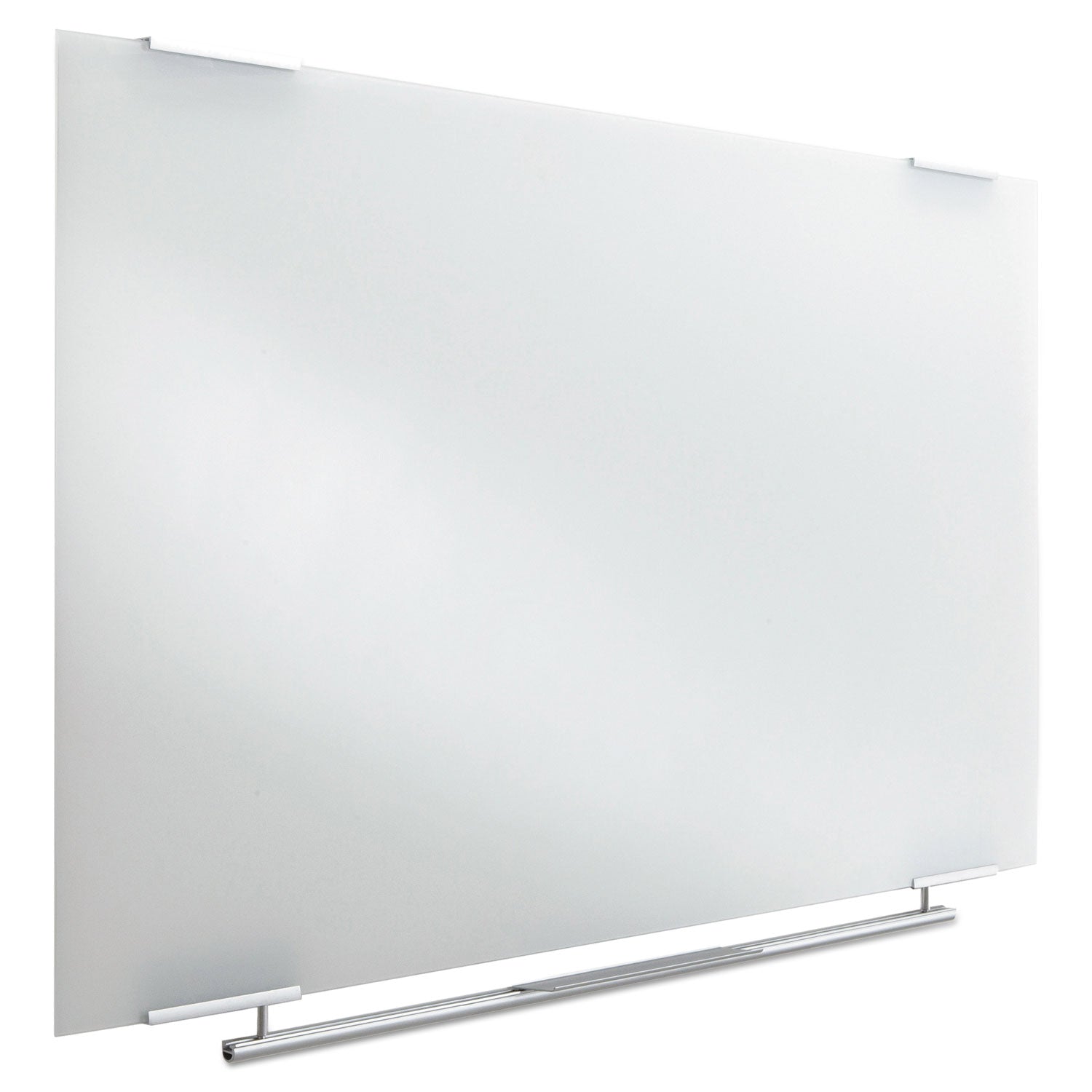 Clarity Glass Dry Erase Board with Aluminum Trim, 60 x 36, White Surface - 