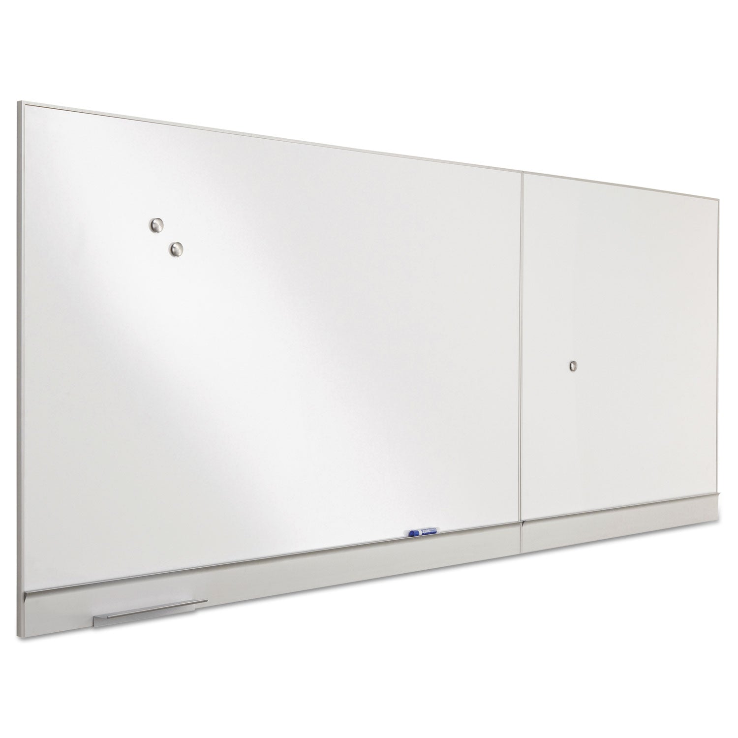 Polarity Magnetic Dry Erase White Board, 48 x 32, White Surface, Silver Aluminum Frame - 