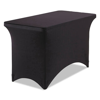 iGear Fabric Table Cover, Polyester/Spandex, 24" x 48", Black - 