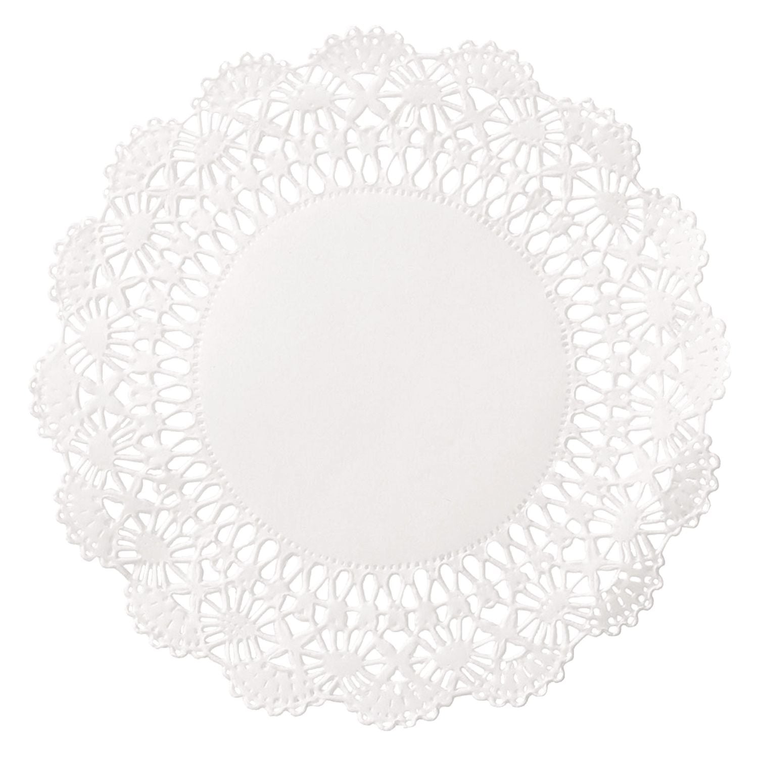 Cambridge Lace Doilies, Round, 10", White, 1,000/Carton