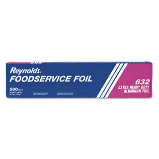 Extra Heavy-Duty Aluminum Foil Roll, 18" x 500 ft, Silver