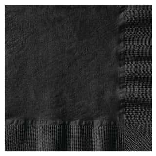 Beverage Napkins, 1-Ply, 10 x 10, Black, 1000/Carton