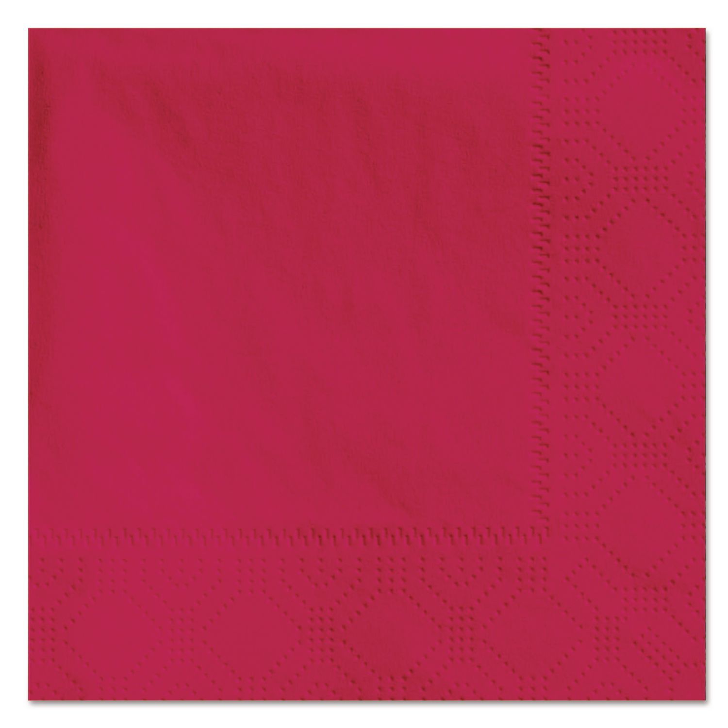 Beverage Napkins, 2-Ply, 9 1/2 x 9 1/2, Red, 1000/Carton
