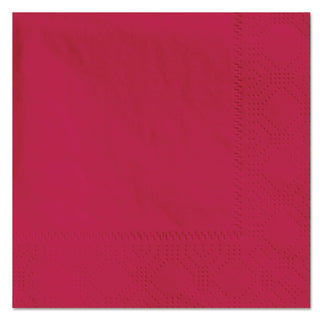 Beverage Napkins, 2-Ply, 9 1/2 x 9 1/2, Red, 1000/Carton