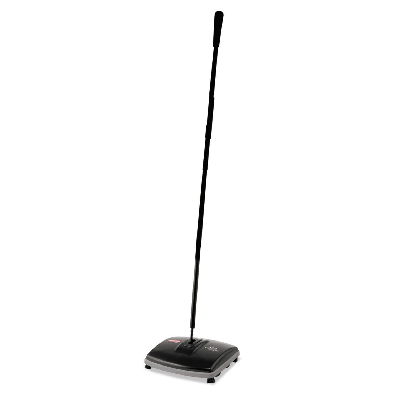 Floor & Carpet Sweeper, Plastic Bristles, 44'' Handle, Black/Gray - 1