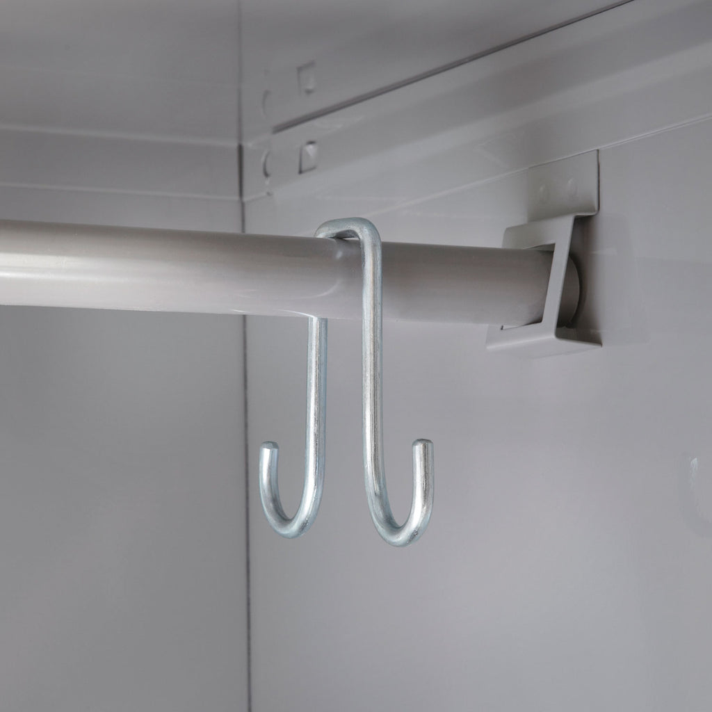 Single-Tier Locker, 12w x 18d x 78h, Two-Tone Gray - 