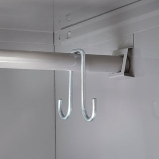 Single-Tier Locker, 12w x 18d x 78h, Two-Tone Gray - 