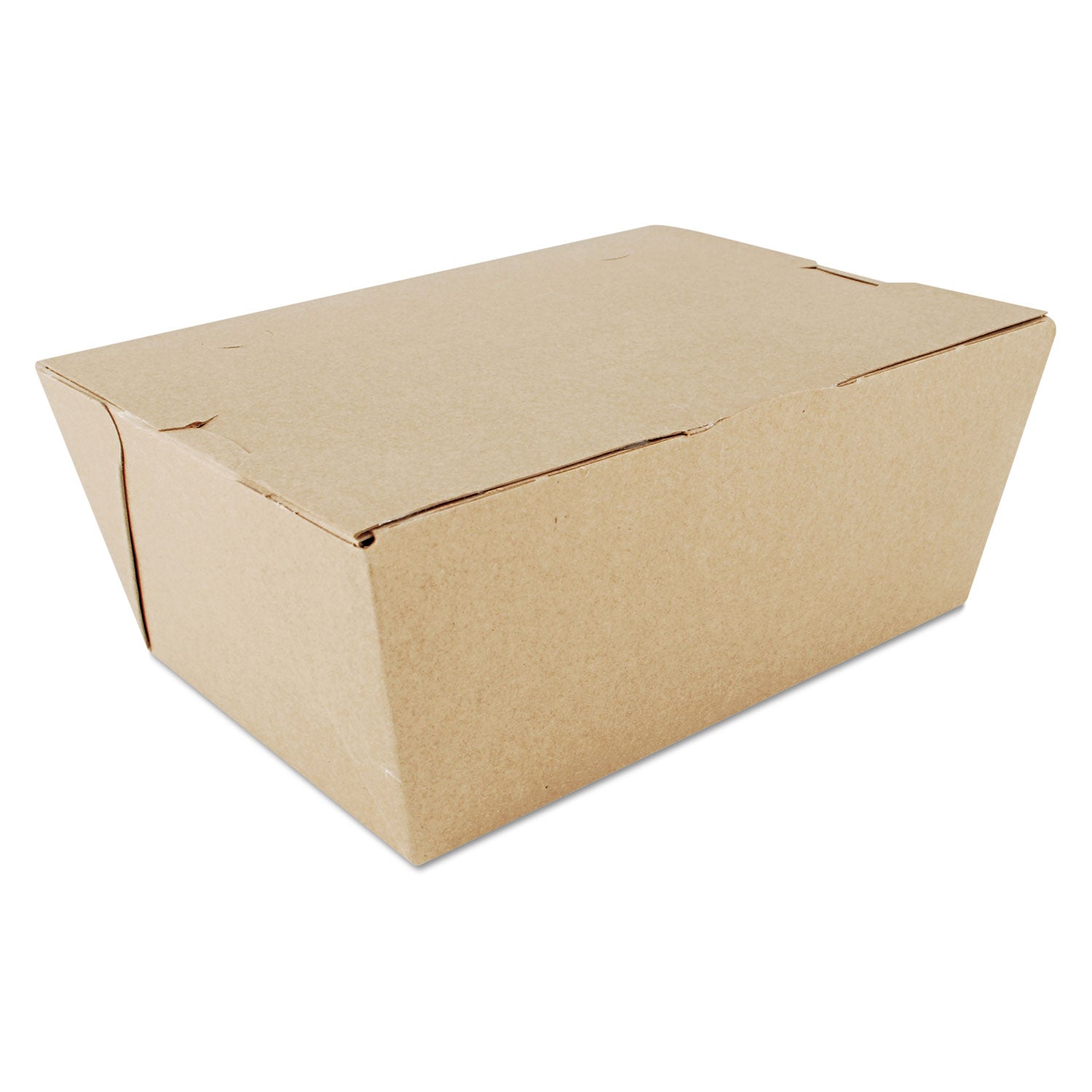 ChampPak Carryout Boxes, #4, 7.75 x 5.5 x 3.5, Kraft, Paper, 160/Carton - 