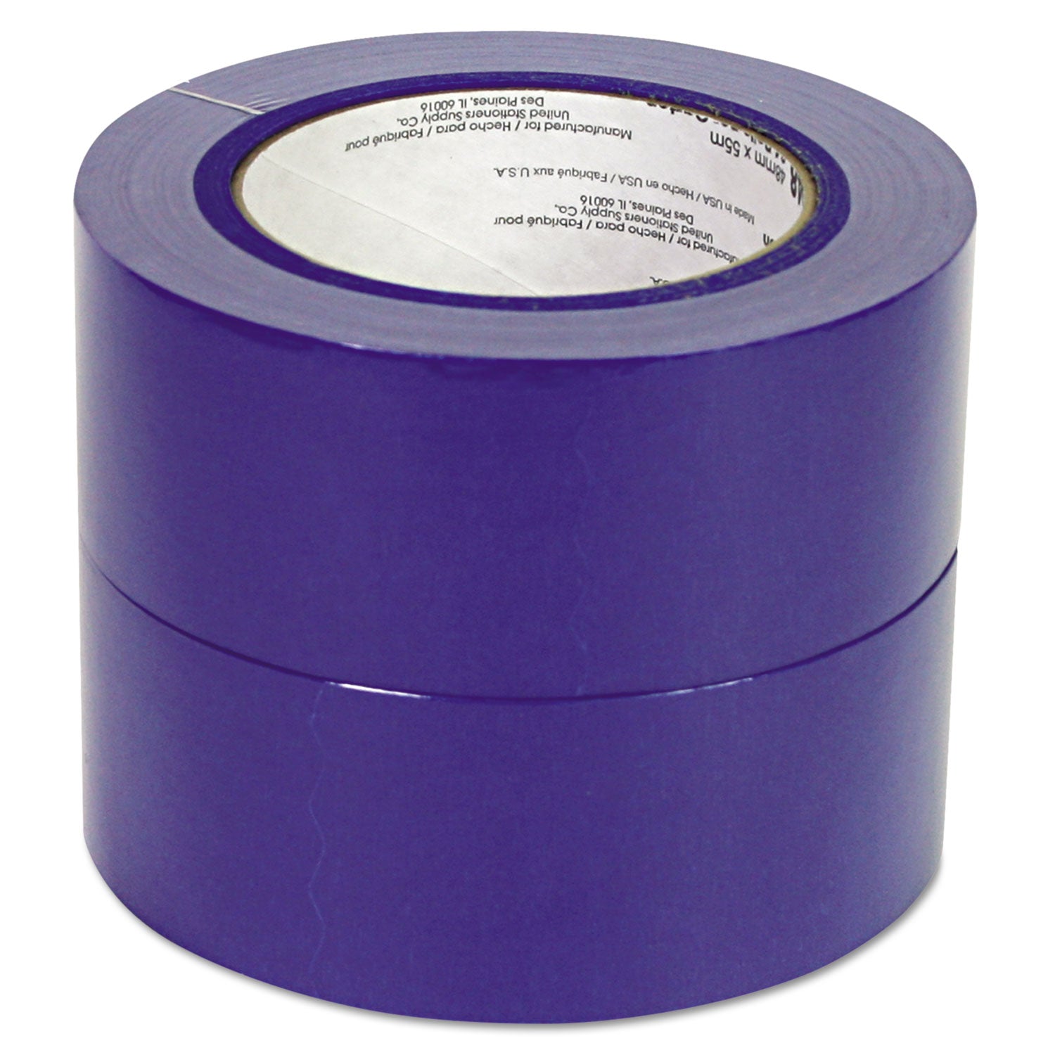 Premium Blue Masking Tape with UV Resistance, 3" Core, 48 mm x 54.8 m, Blue, 2/Pack - 