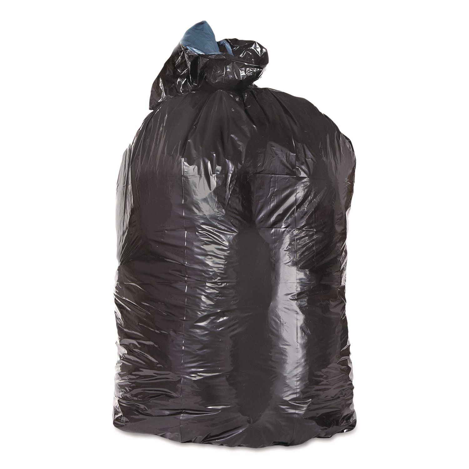 Low-Density Can Liners, 45 gal, 1.6 mil, 23" x 46", Black, 100/Carton