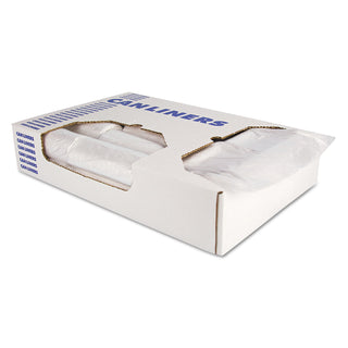 High-Density Waste Can Liners, 45 gal, 16 mic, 40" x 48", Natural, 250/Carton