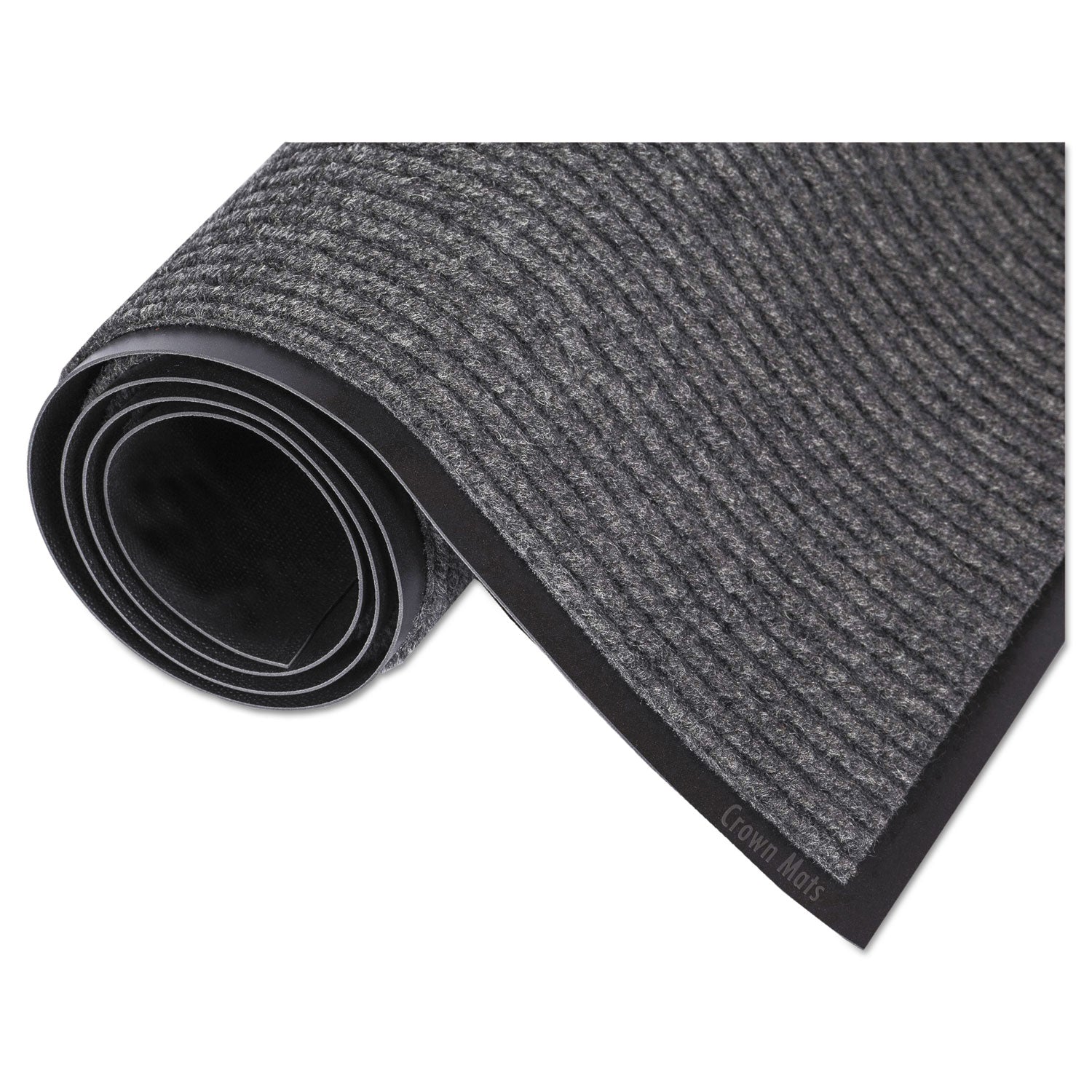 Needle Rib Wipe and Scrape Mat, Polypropylene, 48 x 72, Gray - 