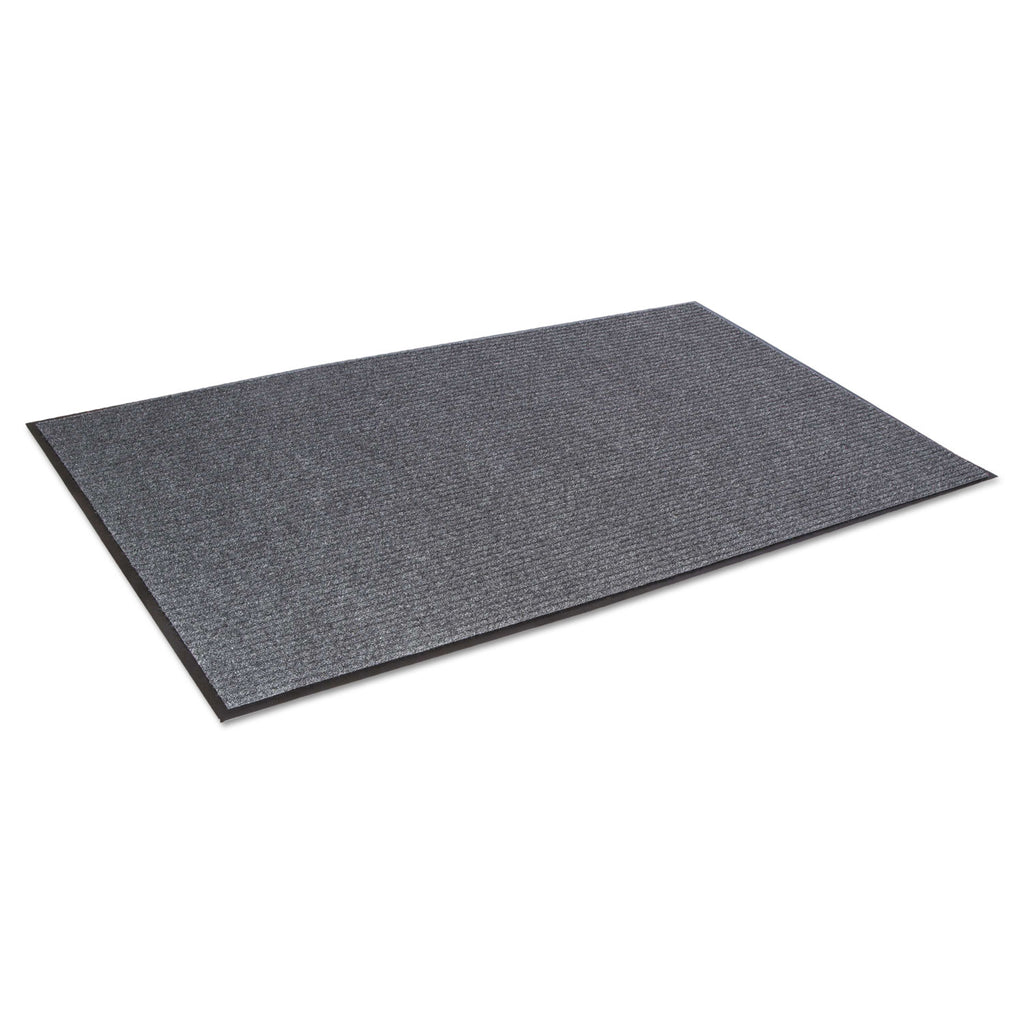 Needle Rib Wipe and Scrape Mat, Polypropylene, 48 x 72, Gray - 