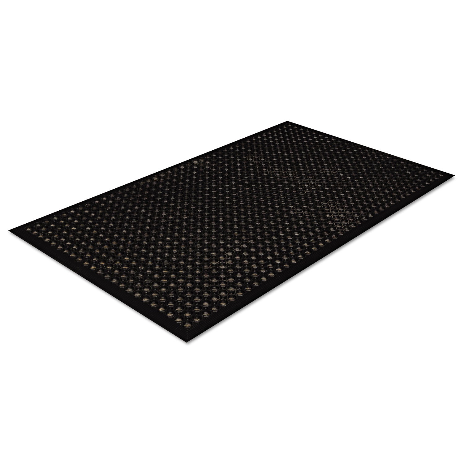 Safewalk-Light Drainage Safety Mat, Rubber, 36 x 60, Black - 