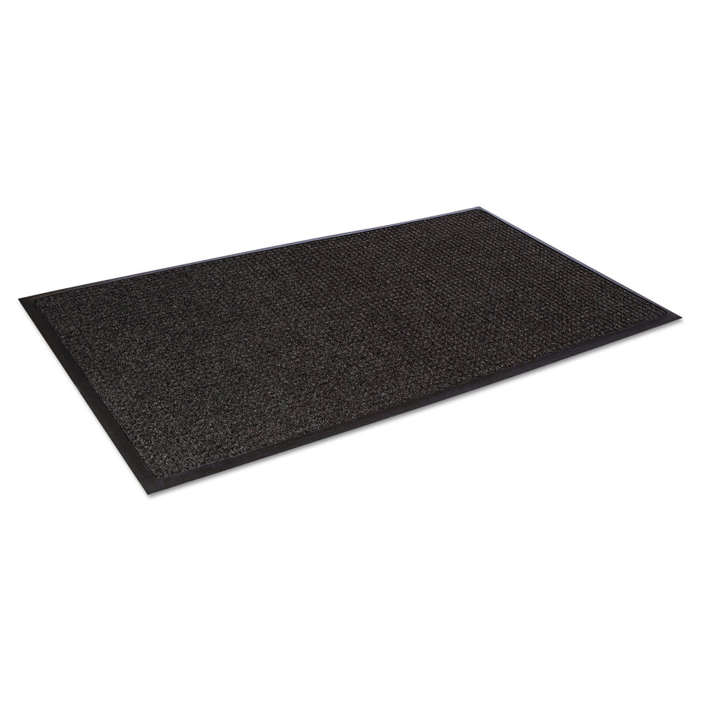 Super-Soaker Wiper Mat with Gripper Bottom, Polypropylene, 46 x 72, Charcoal - 