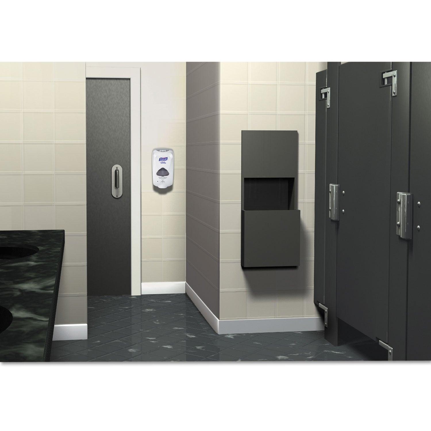 TFX Touch Free Dispenser, 1,200 mL, 6.5 x 4.5 x 10.58, Dove Gray