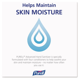 Advanced Hand Sanitizer Green Certified Gel Refill, For ADX-12 Dispensers, 1,200 mL, Fragrance-Free, 3/Carton