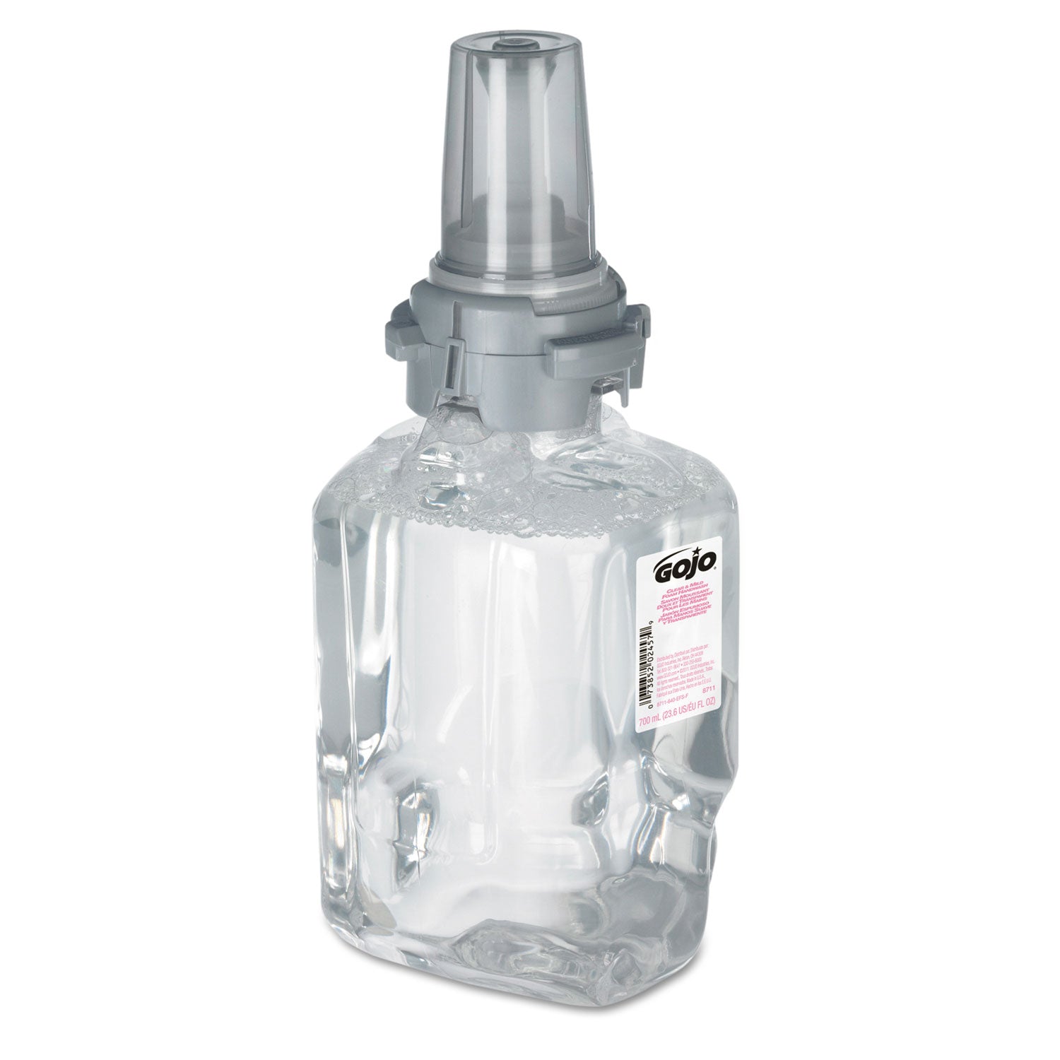 clear-and-mild-foam-handwash-refill-for-adx-7-dispenser-fragrance-free-700-ml-clear-4-carton_goj871104 - 2