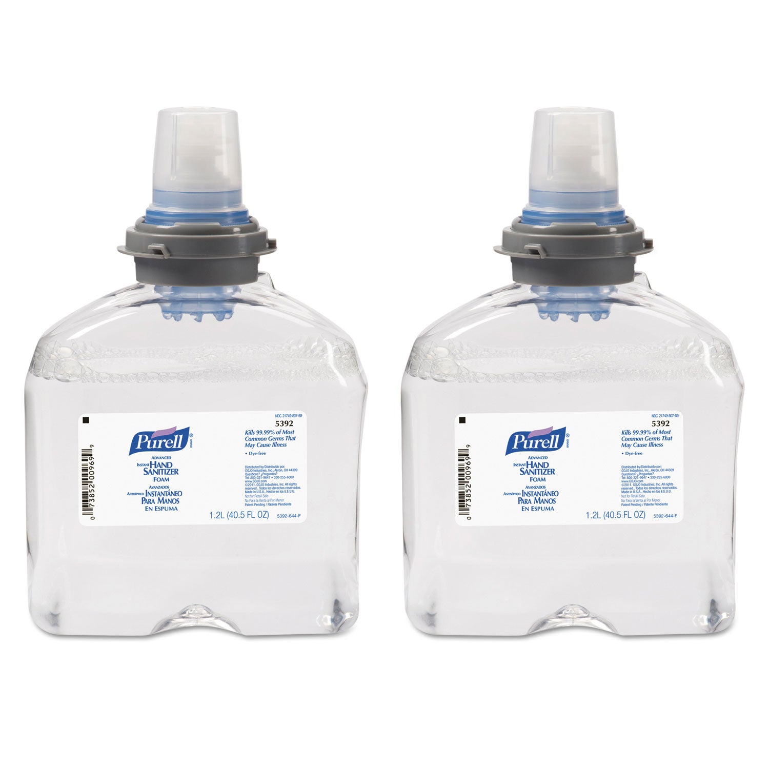 advanced-hand-sanitizer-tfx-refill-foam-1200-ml-unscented-2-carton_goj539202ct - 2