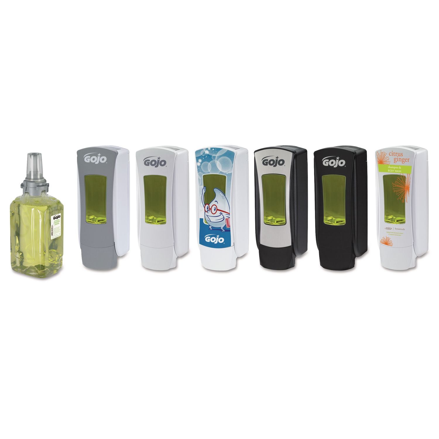 ADX-12 Refills, Citrus Floral/Ginger, 1,250 mL Bottle, 3/Carton