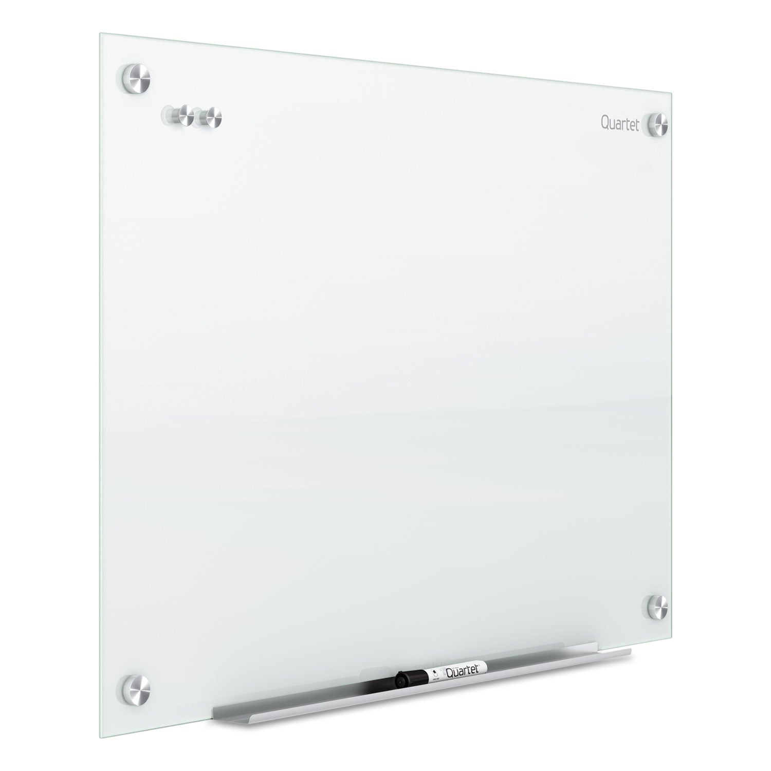 Infinity Glass Marker Board, 48 x 36, White Surface - 