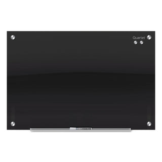 Infinity Glass Marker Board, 72 x 48, Black Surface