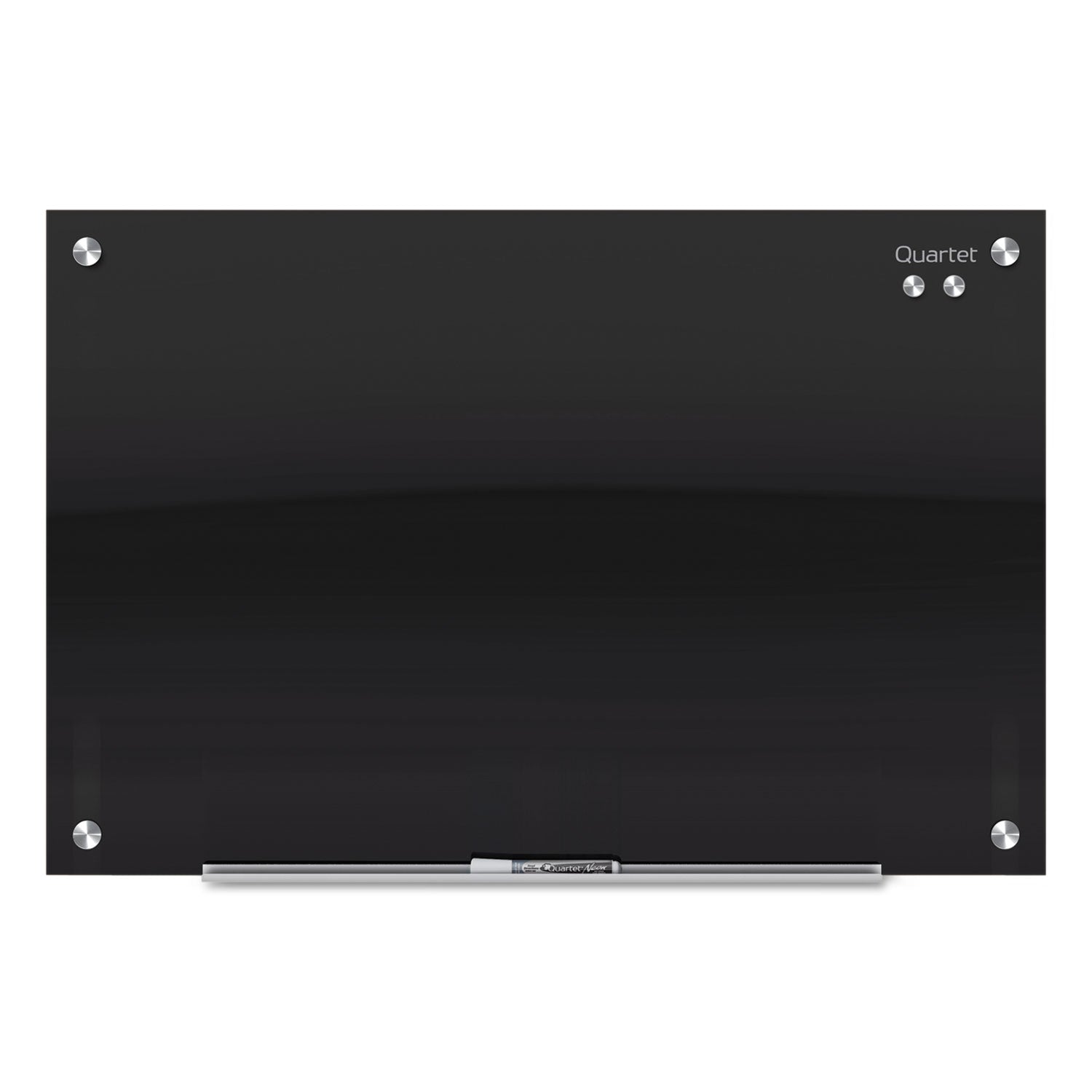 Infinity Glass Marker Board, 72 x 48, Black Surface - 