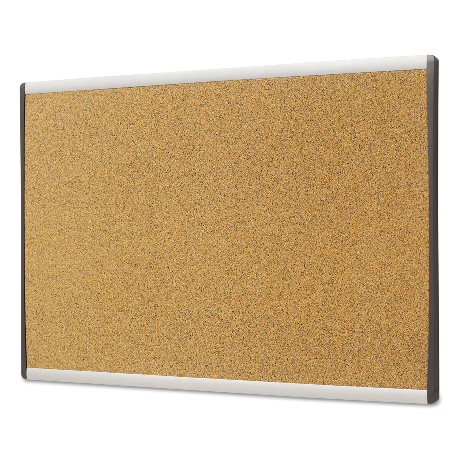 ARC Frame Cubicle Cork Board, 24 x 14, Tan Surface, Silver Aluminum Frame