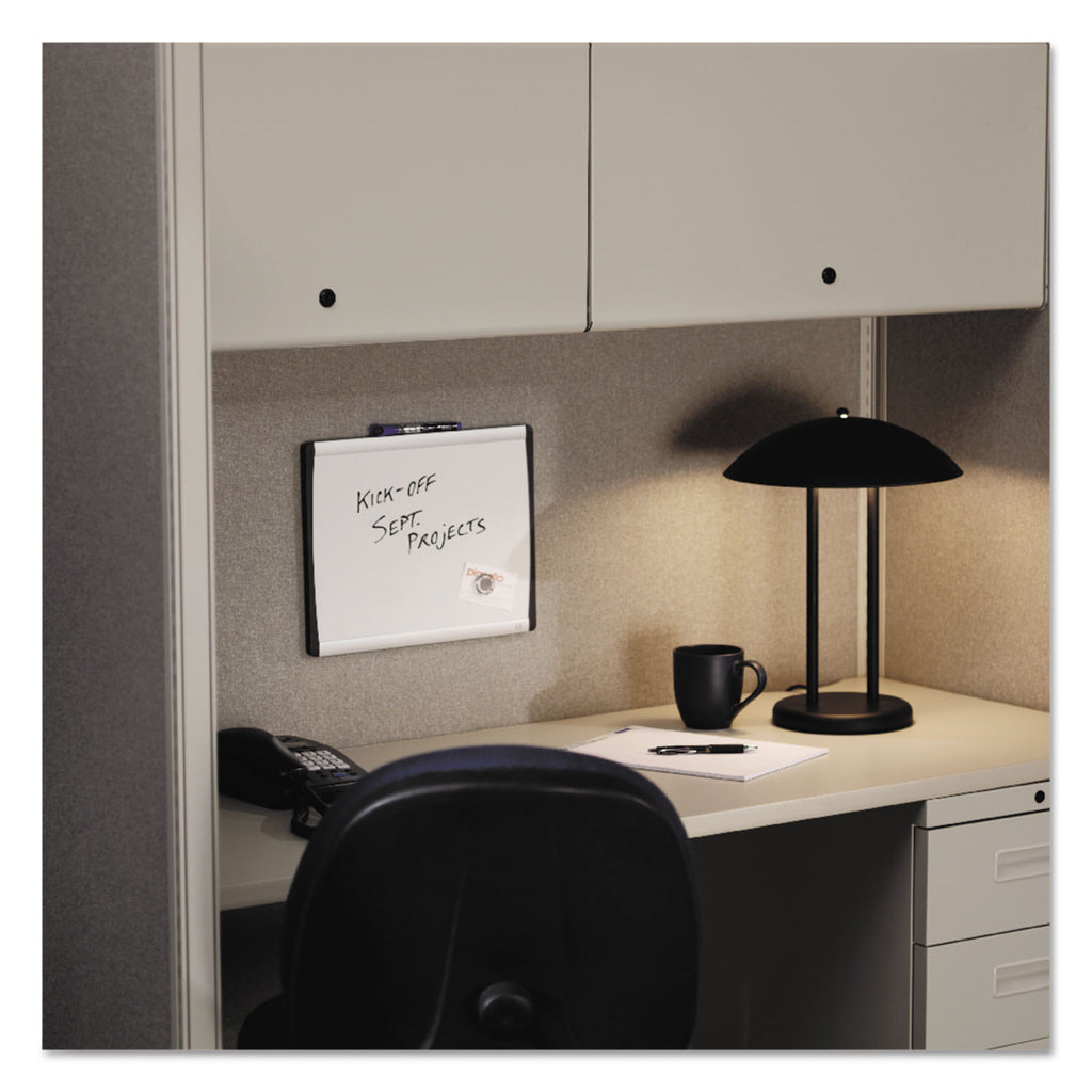 ARC Frame Cubicle Magnetic Dry Erase Board, 14 x 11, White Surface, Silver Aluminum Frame - 