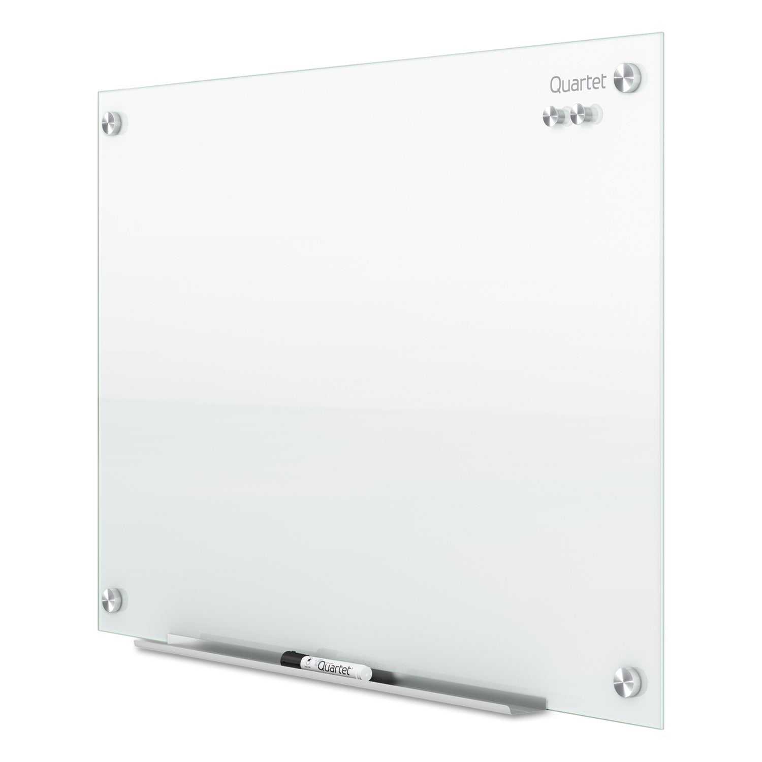 Infinity Glass Marker Board, 72 x 48, White Surface - 