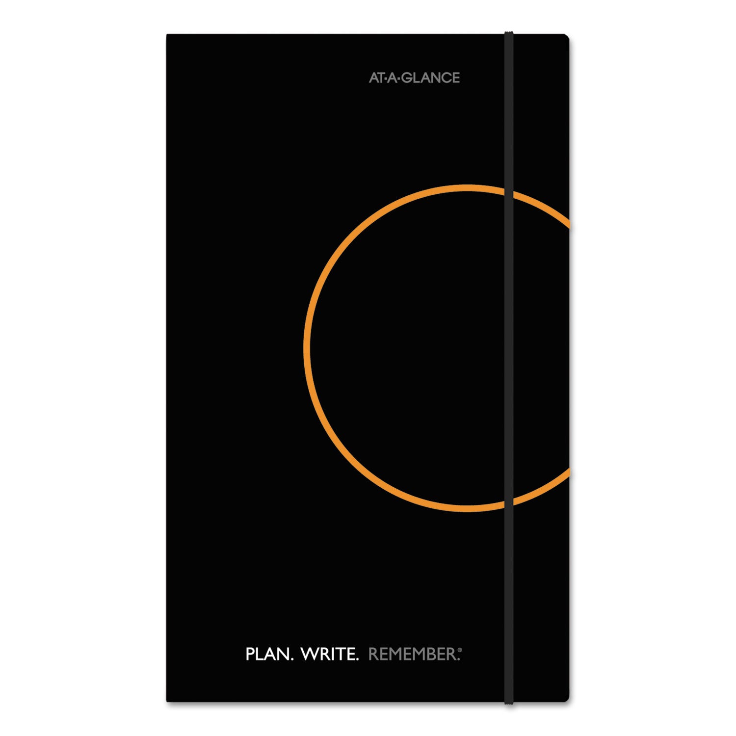 Plan. Write. Remember. Planning Notebook Two Days Per Page , 8.25 x 5, Black Cover, Undated - 