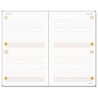 Plan. Write. Remember. Planning Notebook Two Days Per Page , 8.25 x 5, Black Cover, Undated - 