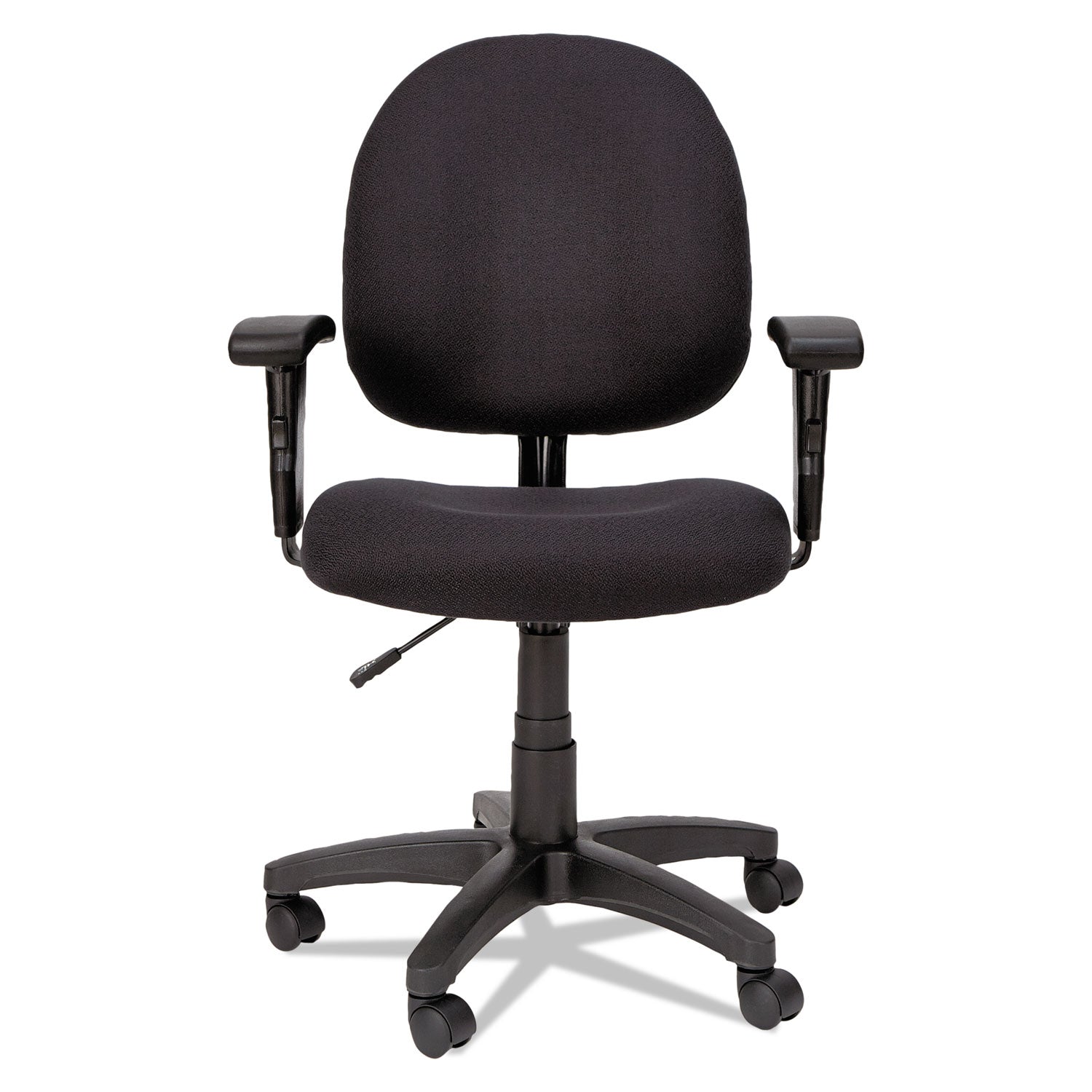 Alera Essentia Series Swivel Task Chair with Adjustable Arms, Supports Up to 275 lb, 17.71" to 22.44" Seat Height, Black - 