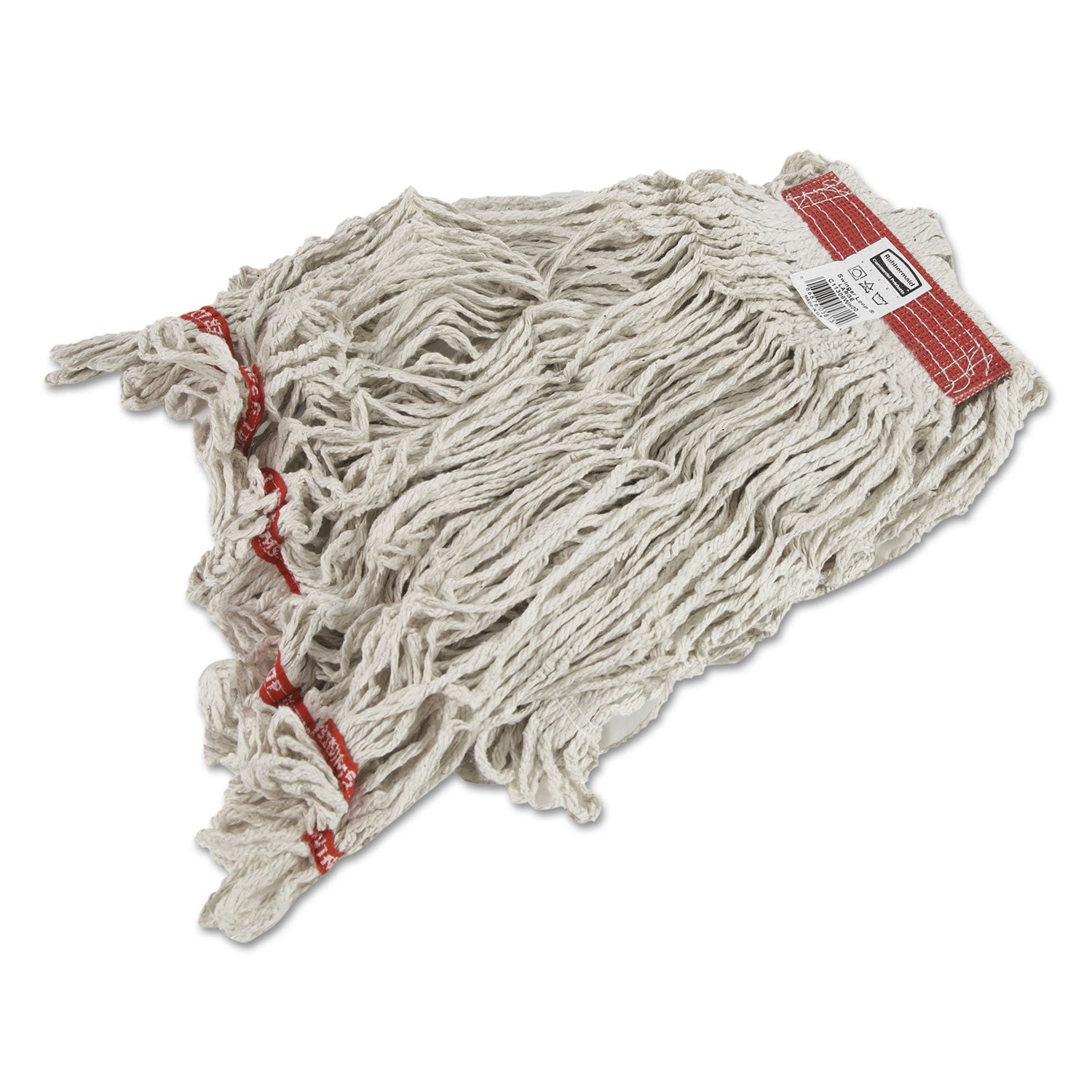 swinger-loop-wet-mop-heads-cotton-synthetic-white-large-6-carton_rcpc113whi - 1