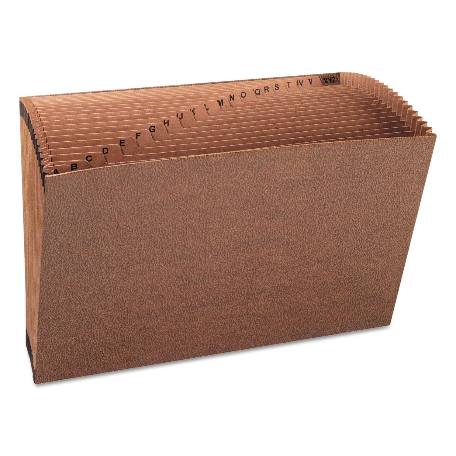 TUFF Expanding Open-Top Stadium File, 21 Sections, 1/21-Cut Tabs, Legal Size, Redrope - 