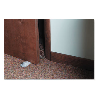 Big Foot Doorstop, No Slip Rubber Wedge, 2.25w x 4.75d x 1.25h, Gray, 2/Pack - 