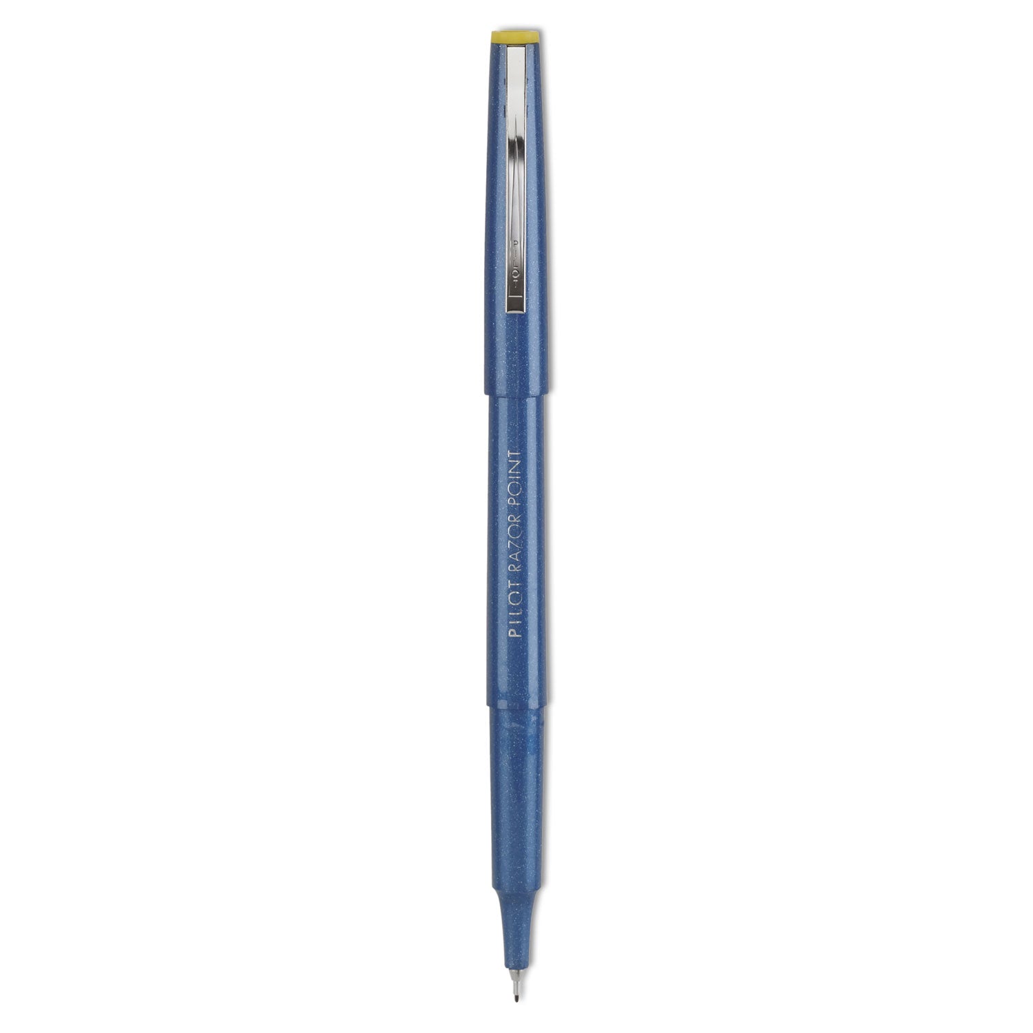 Razor Point Fine Line Porous Point Pen, Stick, Extra-Fine 0.3 mm, Blue Ink, Blue Barrel, Dozen