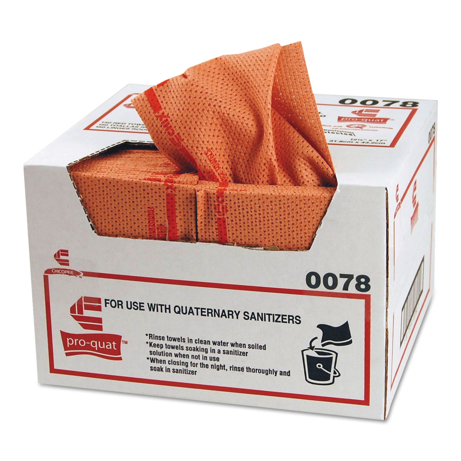 pro-quat-fresh-guy-food-service-towels-heavy-duty-125-x-17-red-150-carton_chi0078 - 1