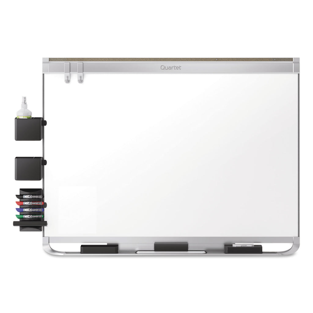 Prestige 2 DuraMax Magnetic Porcelain, 96 x 48, White Surface, Silver Aluminum/Plastic Frame - 
