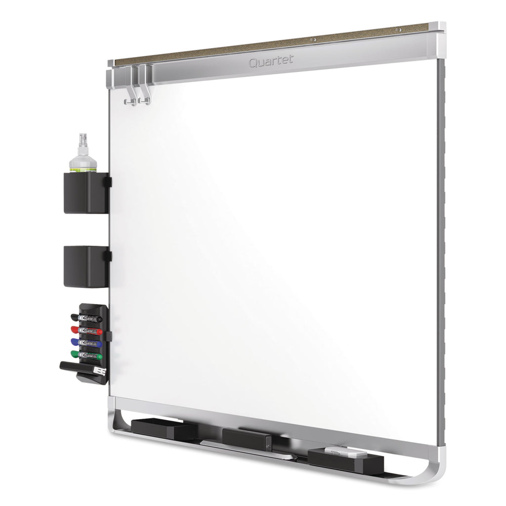 Prestige 2 DuraMax Magnetic Porcelain, 96 x 48, White Surface, Silver Aluminum/Plastic Frame - 