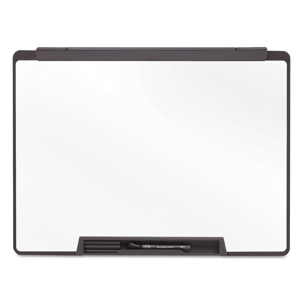 Motion Portable Dry Erase Marker Board, 36 x 24, White Surface, Black Plastic Frame - 