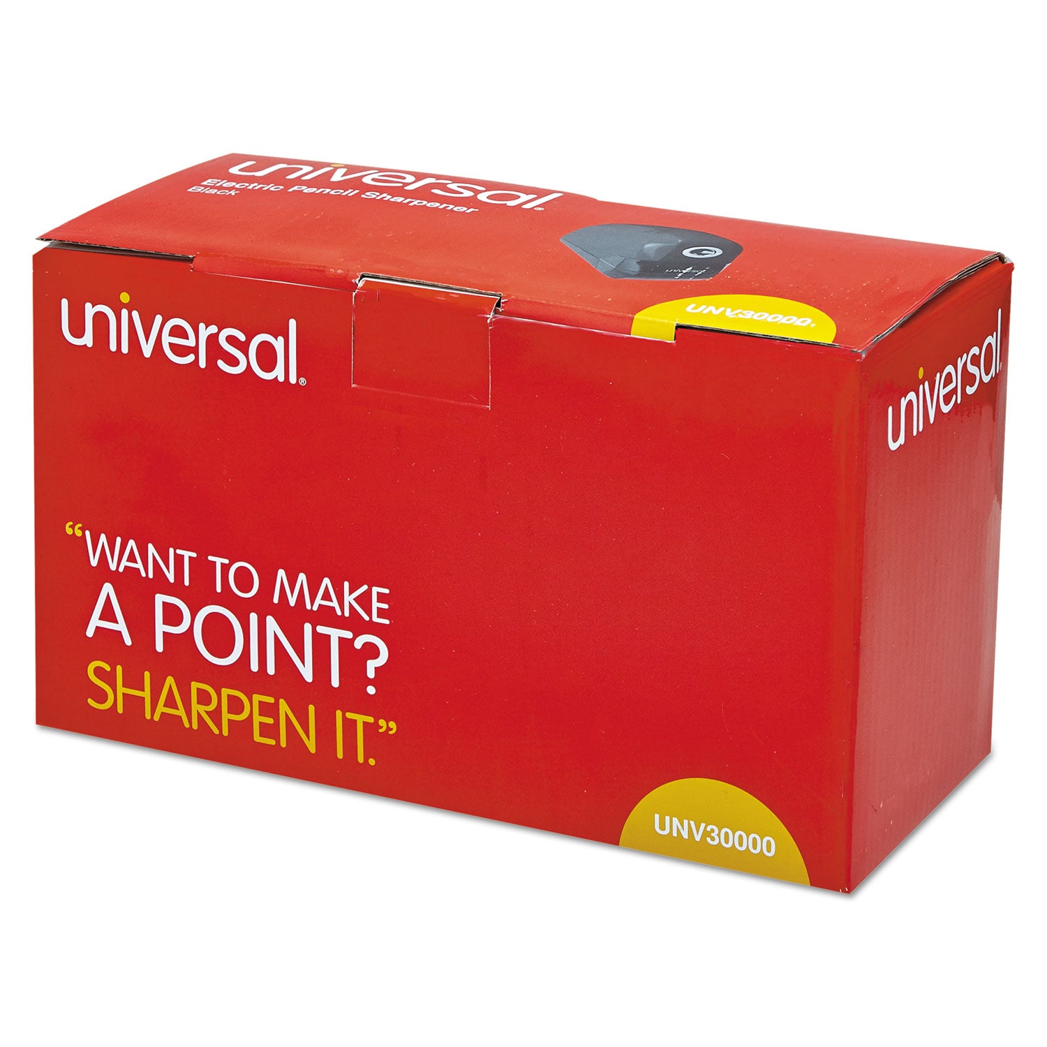 Electric Pencil Sharpener, AC-Powered, 3.13 x 5.75 x 4, Black