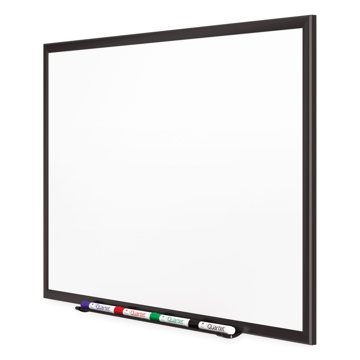 Classic Series Porcelain Magnetic Dry Erase Board, 36 x 24, White Surface, Black Aluminum Frame - 