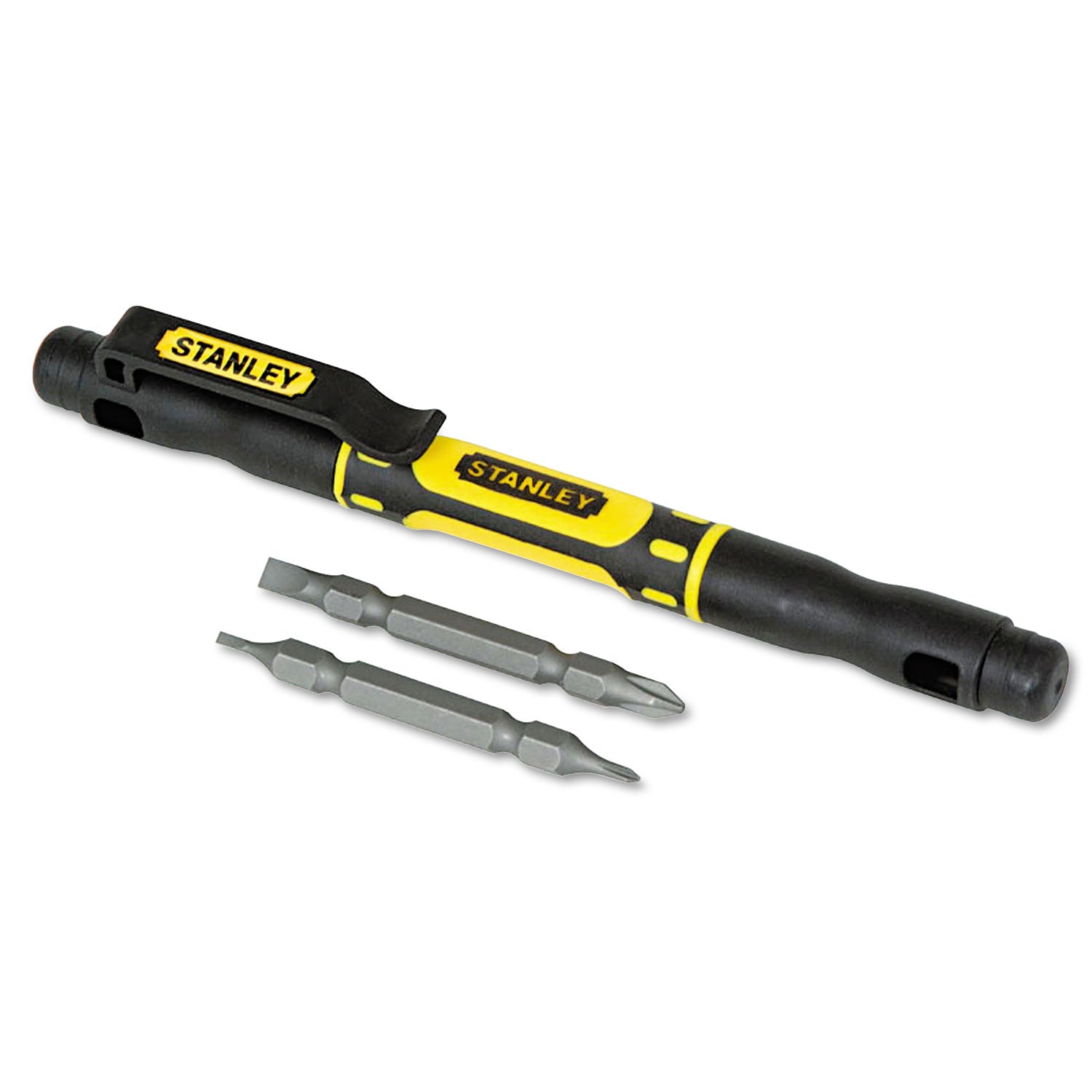 4 in-1 Pocket Screwdriver, Black/Yellow - 
